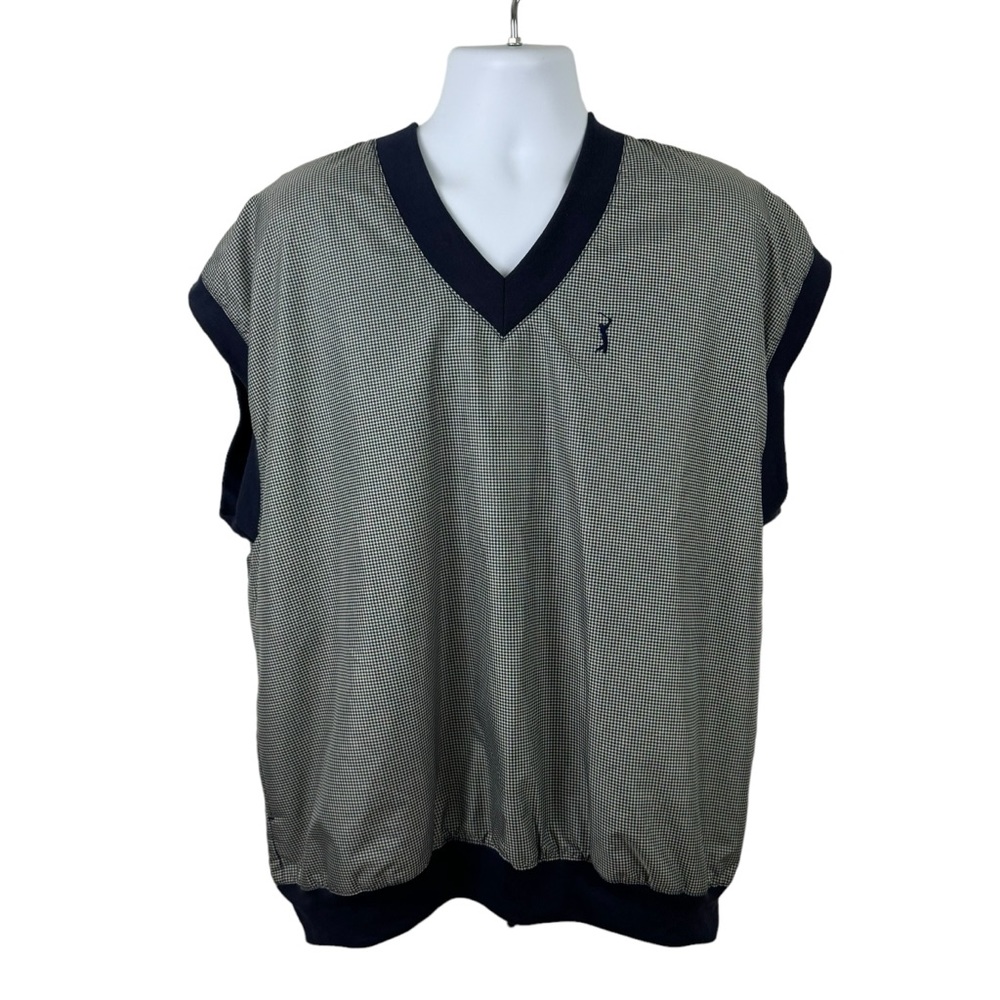 PGA Tour Golf Vest Size XL Navy Midnight Blue Made in Taiwan Preppy NWT